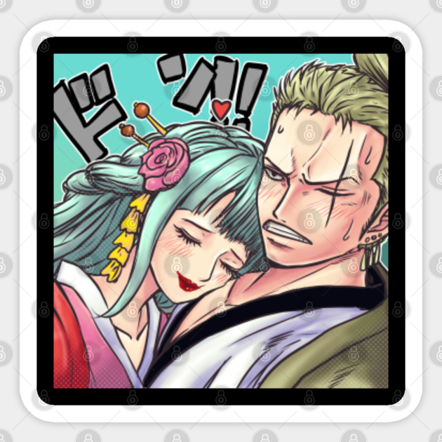 Hiyori x Zoro Roronoa Zoro Sticker TeePublic